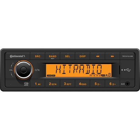 Continental Stereo wAMFMUSB  Harness Included  12V