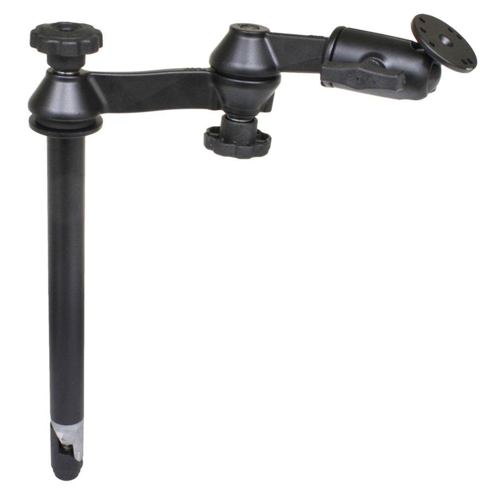 RAM Mount RAM 12 Upper Pole with Double Swing Arms  Round Plate
