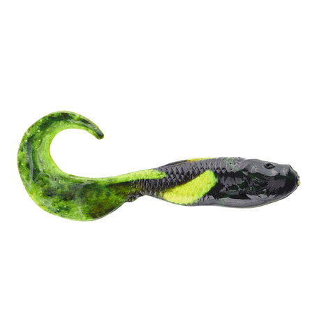 Berkley Gulp Saltwater Swimming Mullet  4  Black Chartreuse Fuze