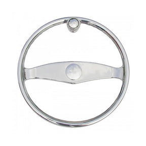 Schmitt Marine  Ongaro Wheel  155 wKnob for 34 Teleflex Tapered Shaft