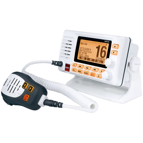 Uniden UM725 Fixed Mount Marine VHF Radio wGPS  White