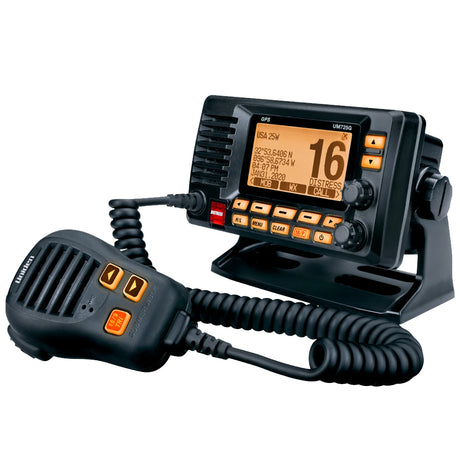Uniden UM725 Fixed Mount Marine VHF Radio wGPS  Black