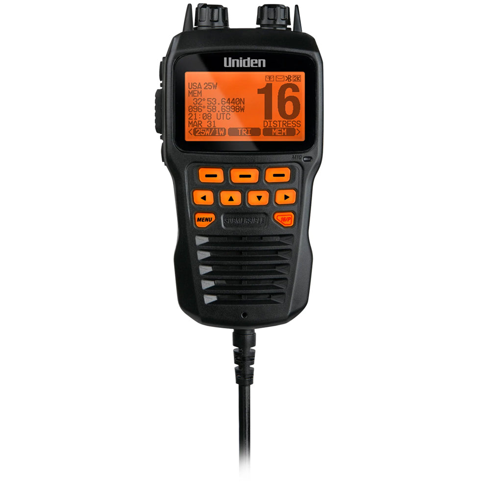 Uniden Remote Mic fUM725 VHF Radios  Black