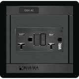 Blue Sea 1499  360 Panel  120V AC GFCI Dual Outlet