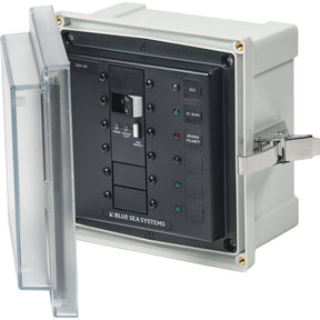 Blue Sea 3121  SMS Panel Enclosure wELCI 16A  3 Blanks  230V AC