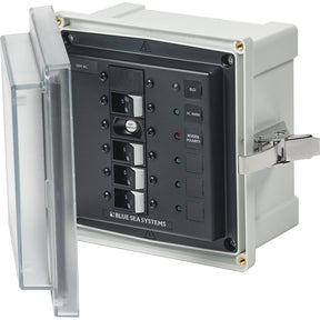 Blue Sea 3128  SMS Panel Enclosure wELCI 30A  3 Branch 15A  120V AC