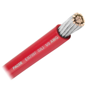 Pacer Red 10 AWG Battery Cable  Sold By The Foot