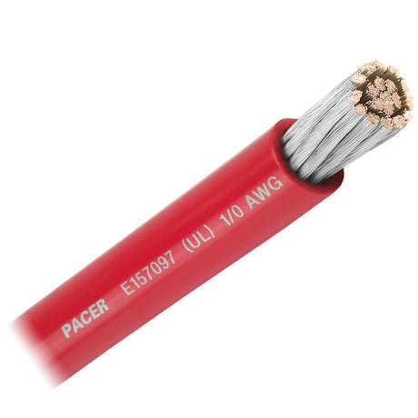 Pacer Red 10 AWG Battery Cable  Sold By The Foot