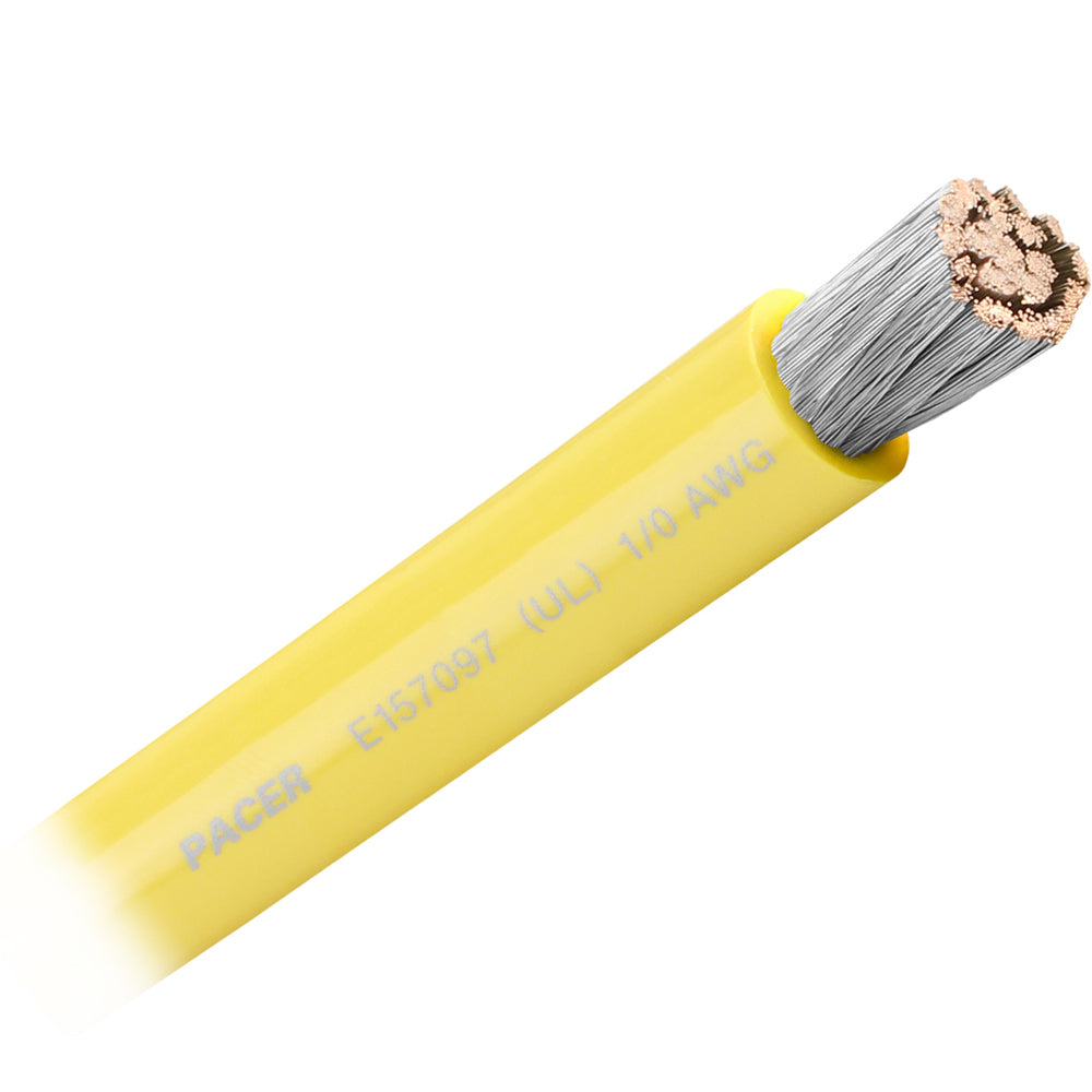 Pacer Yellow 10 AWG Battery Cable  Sold By The Foot