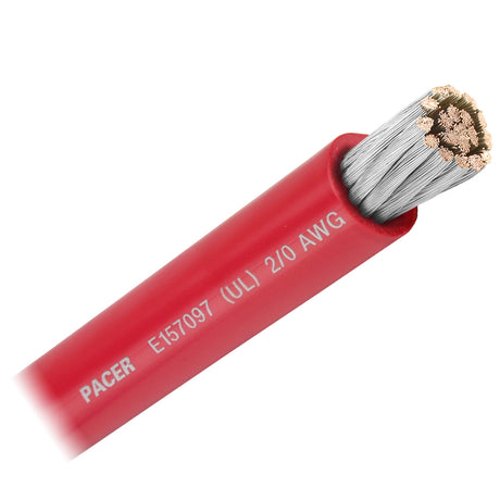Pacer Red 20 AWG Battery Cable  Sold By The Foot