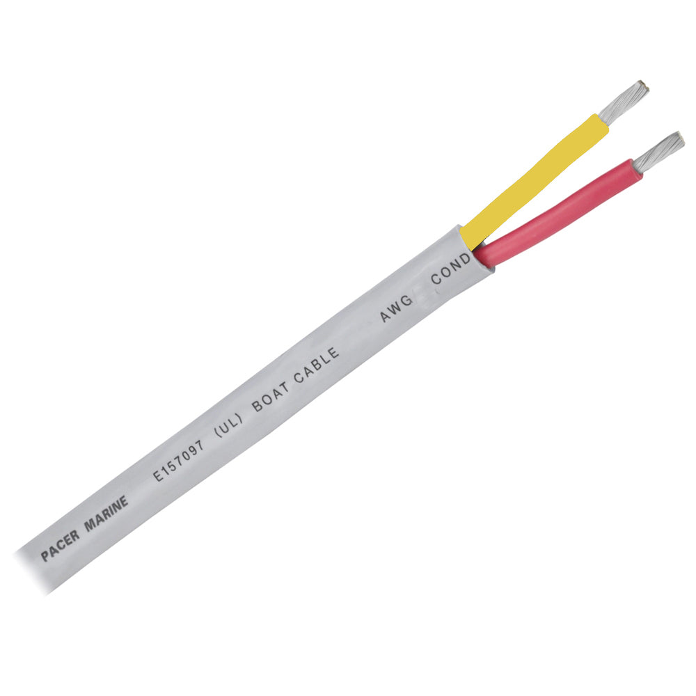 Pacer 102 AWG Round Safety Duplex Cable  RedYellow  100