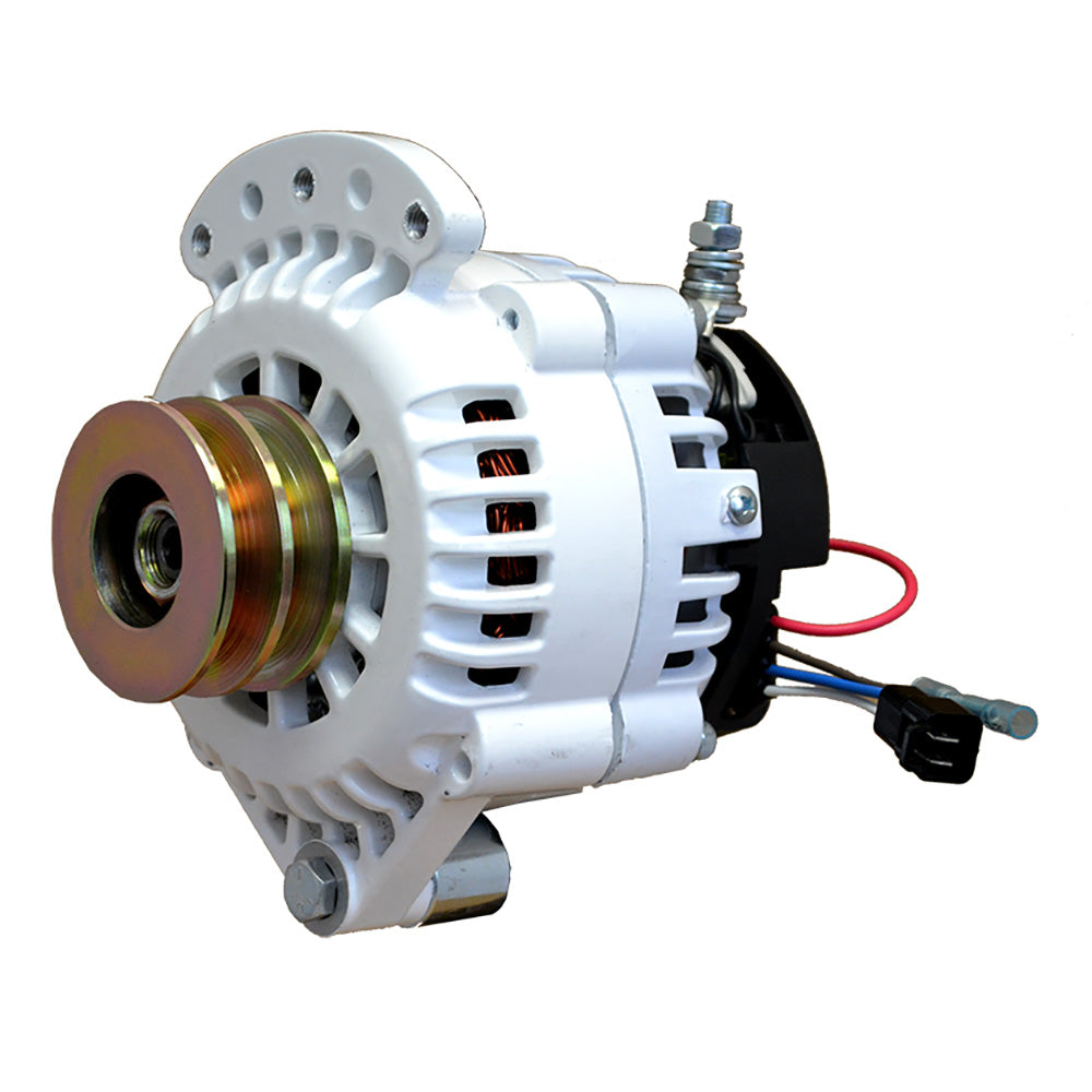 Balmar Alternator 120 AMP 12V 12 Single Foot Spindle Mount Dual Vee Pulley wIsolated Ground