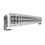Black Oak Pro Series 30 Curved Double Row 20 LED Light Bar  Combo Optics  White Housing