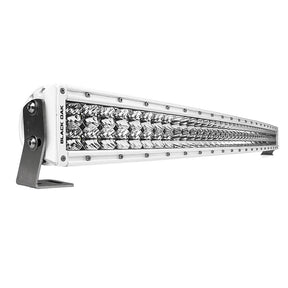 Black Oak Pro Series 30 Curved Double Row 40 LED Light Bar  Combo Optics  White Housing