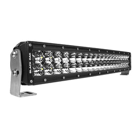 Black Oak Pro Series 30 Curved Double Row 20 LED Light Bar  Combo Optics  Black Housing