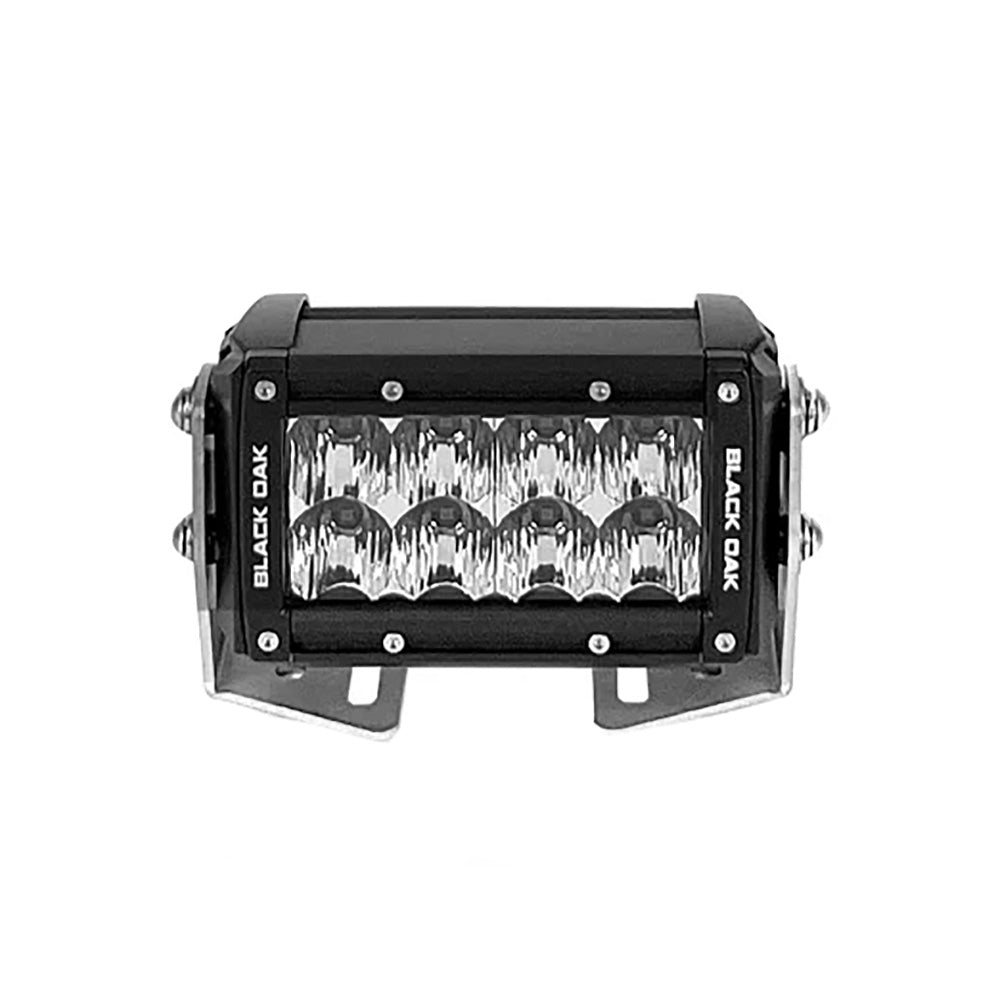 Black Oak Pro Series 30 Double Row 4 LED Light Bar  Spot Optics  Black Housing