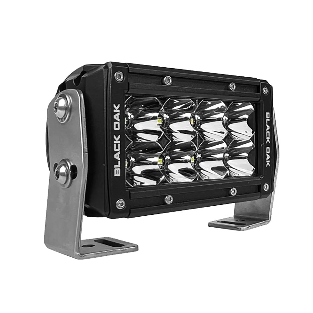 Black Oak Pro Series 30 Double Row 4 LED Light Bar  Spot Optics  Black Housing