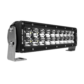 Black Oak Pro Series 30 Double Row 10 LED Light Bar  Combo Optics  Black Housing