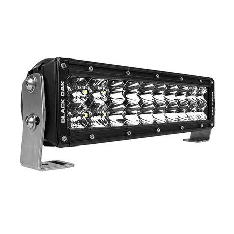 Black Oak Pro Series 30 Double Row 10 LED Light Bar  Combo Optics  Black Housing
