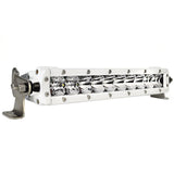 Black Oak Pro Series 30 Single Row 10 LED Light Bar  Combo Optics  White Housing