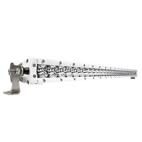 Black Oak Pro Series 30 Single Row 30 LED Light Bar  Combo Optics  White Housing
