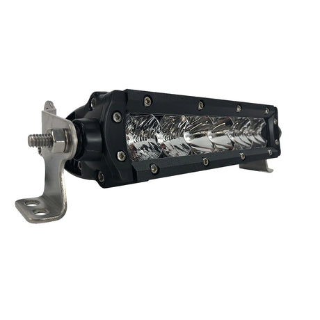 Black Oak Pro Series 30 Single Row 6 LED Light Bar  Combo Optics  Black Housing