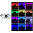 Black Oak Rock Accent Light  RGB  White Housing