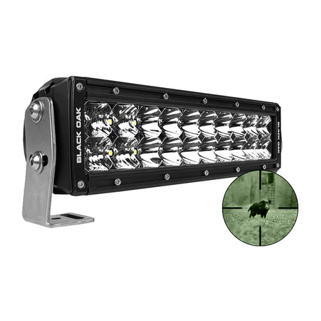 Black Oak Pro Series Double Row Combo Infrared 10 940nm Light Bar  Black