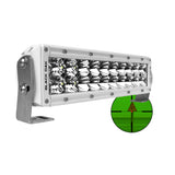 Black Oak Pro Series 30 10 850nm Infrared Marine LED Double Row Light Bar  Combo Optics  White Housing