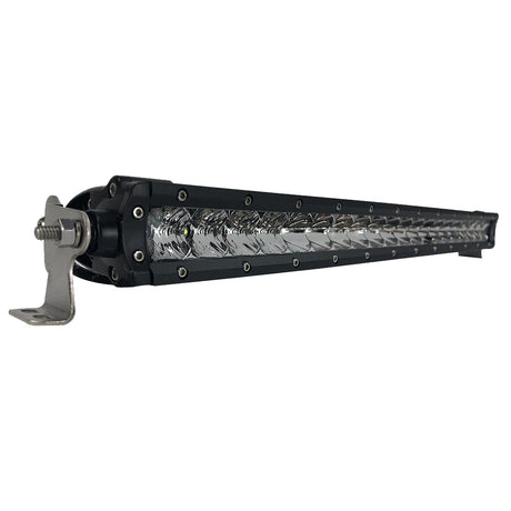 Black Oak 20 Single Row LED Light Bar  Combo Optics  Black Housing  Pro Series 30