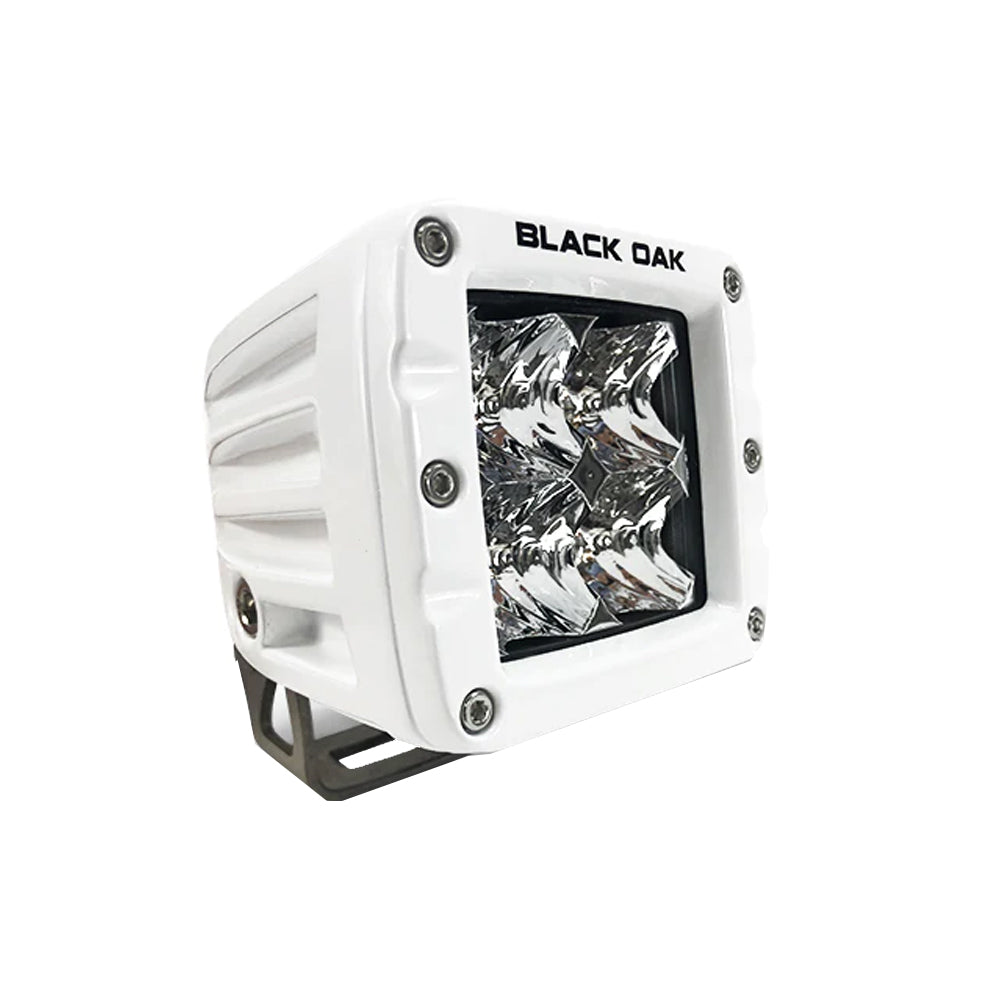 Black Oak 2 Marine LED Pod Light  Spot Optics  White Housing  Pro Series 30