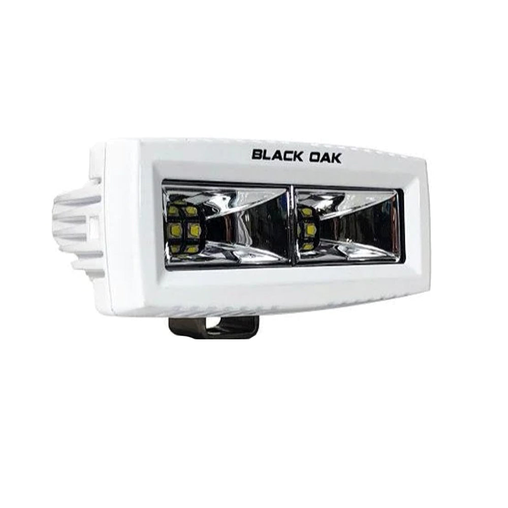 Black Oak 4 Marine Spreader Light  Scene Optics  White Housing  Pro Series 30