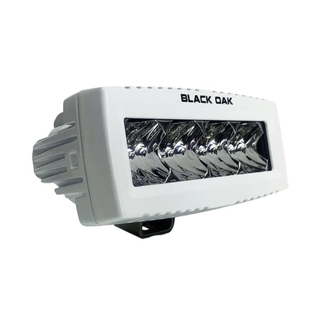 Black Oak 4 Marine Spreader Light  Flood Optics  White Housing  Pro Series 30