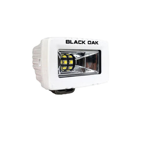 Black Oak 2 Marine Spreader Light  Scene Optics  White Housing  Pro Series 30