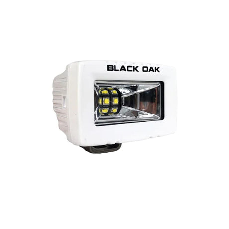 Black Oak 2 Marine Spreader Light  Scene Optics  White Housing  Pro Series 30