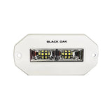 Black Oak 4 Marine Flush Mount Spreader Light  White Housing  Pro Series 30