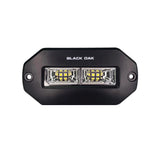Black Oak 4 Marine Flush Mount Spreader Light  Black Housing  Pro Series 30