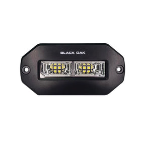 Black Oak 4 Marine Flush Mount Spreader Light  Black Housing  Pro Series 30