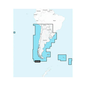 Garmin Navionics Vision NVSA005L  Chile Argentina  Easter Island  Marine Charts
