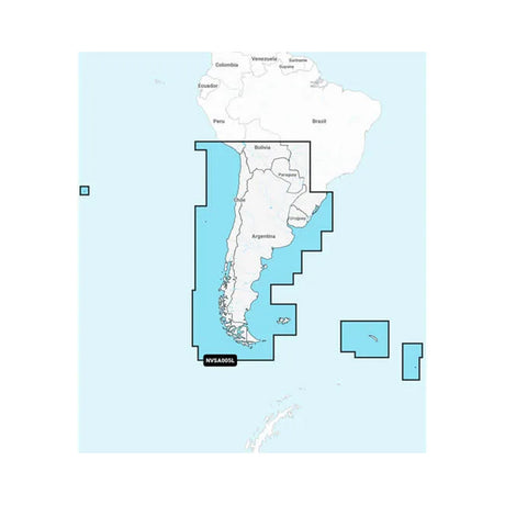 Garmin Navionics Vision NVSA005L  Chile Argentina  Easter Island  Marine Charts