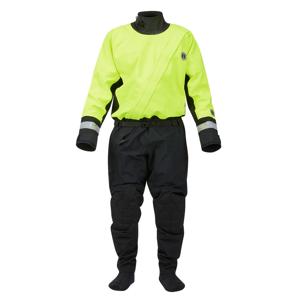 Mustang MSD576 Water Rescue Dry Suit  Fluorescent Yellow GreenBlack  XXL