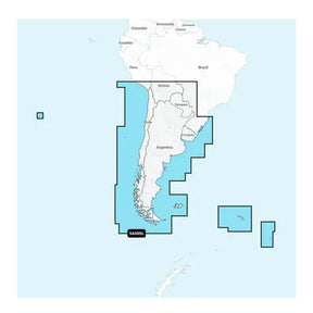 Garmin Navionics NSSA005L  Chile Argentina  Easter Island  Marine Chart