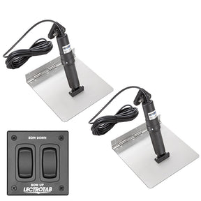 Lectrotab XKA Stainless Steel Trim Tab Kit wRocker Switch  12 x 9