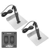 Lectrotab XKA Stainless Steel Trim Tab Kit wRocker Switch  12 x 24