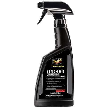 Meguiars M40 Mirror Glaze Vinyl  Rubber Cleaner  Conditioner  16oz