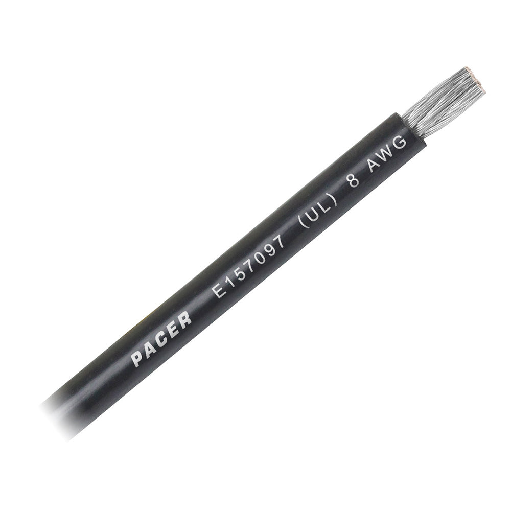 Pacer Black 8 AWG Battery Cable  Sold By The Foot