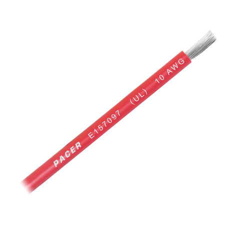 Pacer Red 10 AWG Battery Cable  Sold By The Foot