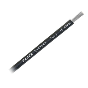 Pacer Black 10 AWG Battery Cable  Sold By The Foot