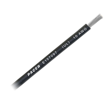 Pacer Black 10 AWG Battery Cable  Sold By The Foot