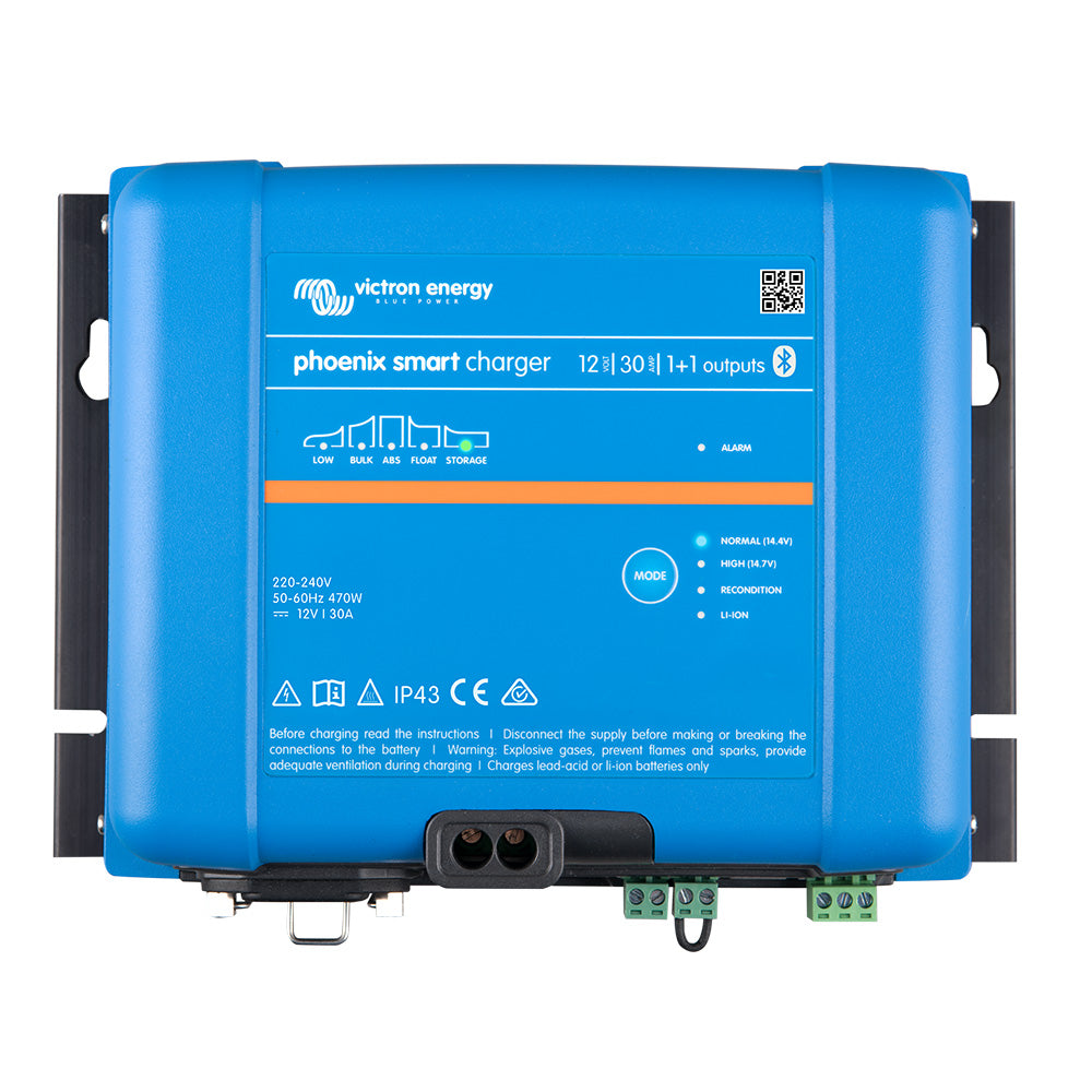 Victron Phoenix Smart IP43 Charger 1230 11 120240VAC Requires 515P Mains Cord